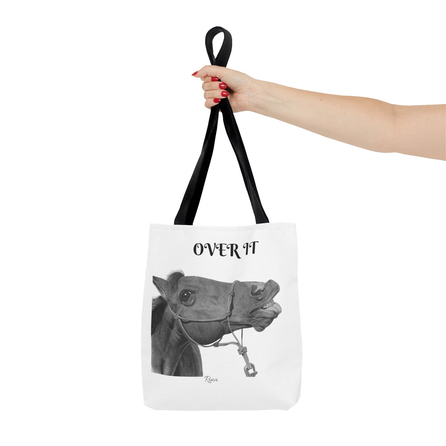 Over It Horse Tote Bag, Beach Bag, Pool Bag, Book Bag