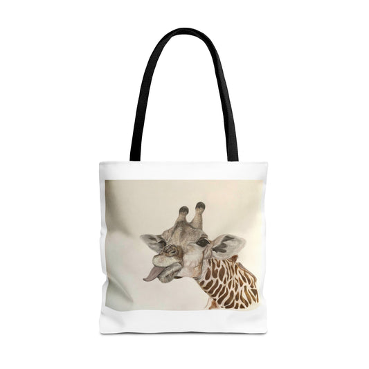 Goofy Giraffe Tote Bag, Beach Bag, Pool bag Book Bag