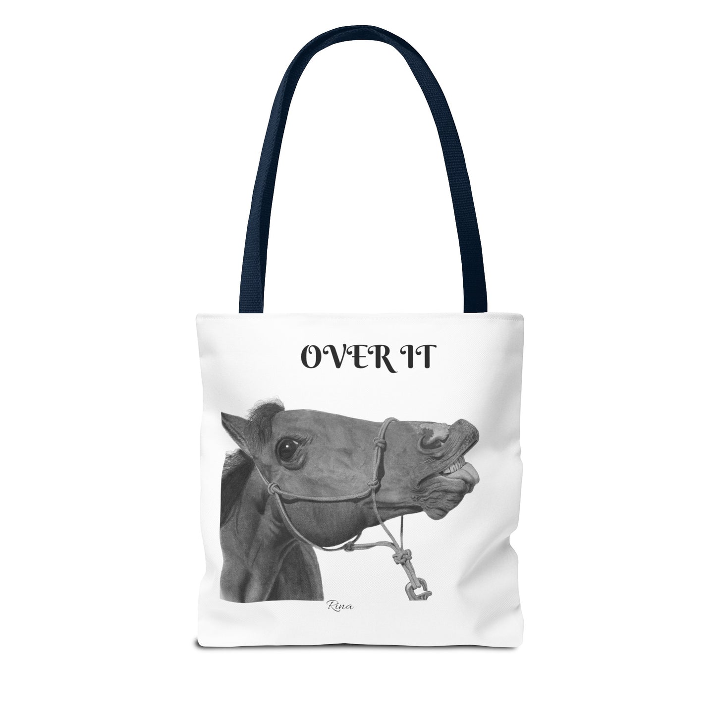 Over It Horse Tote Bag, Beach Bag, Pool Bag, Book Bag