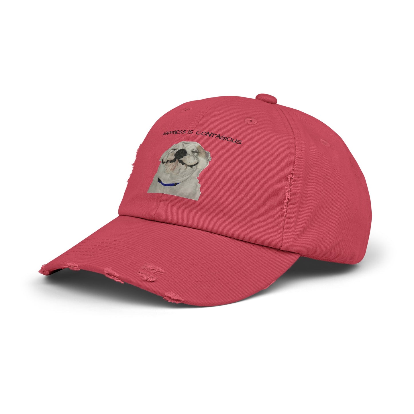 Happiness is Contagious Happy Bulldog Cap