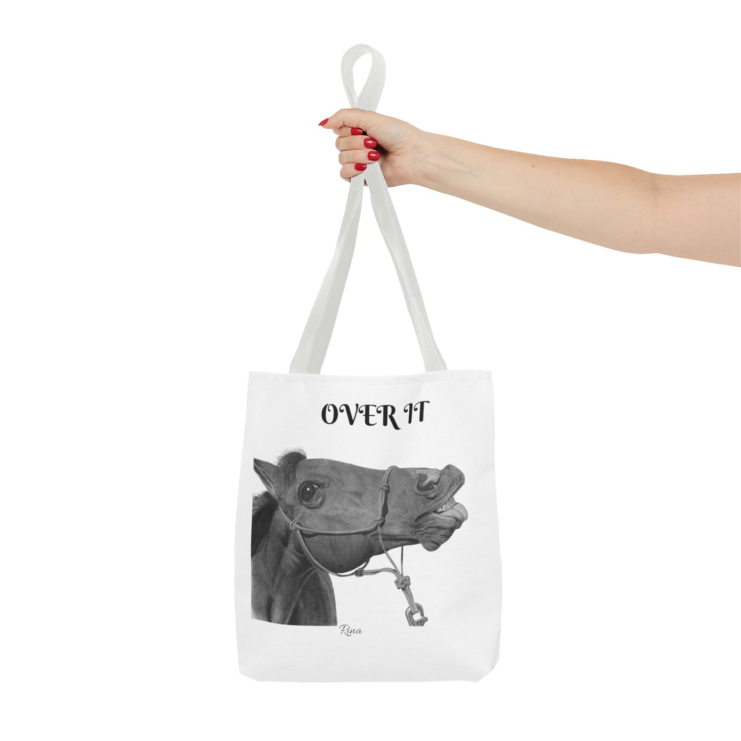 Over It Horse Tote Bag, Beach Bag, Pool Bag, Book Bag