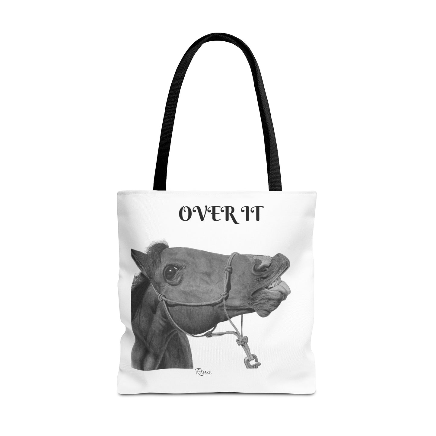 Over It Horse Tote Bag, Beach Bag, Pool Bag, Book Bag