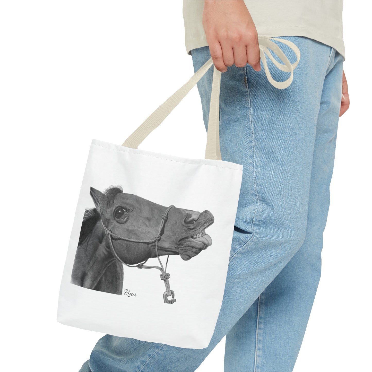 Funny Horse Tote bag, Beach Bag, Pool Bag, Book Bag