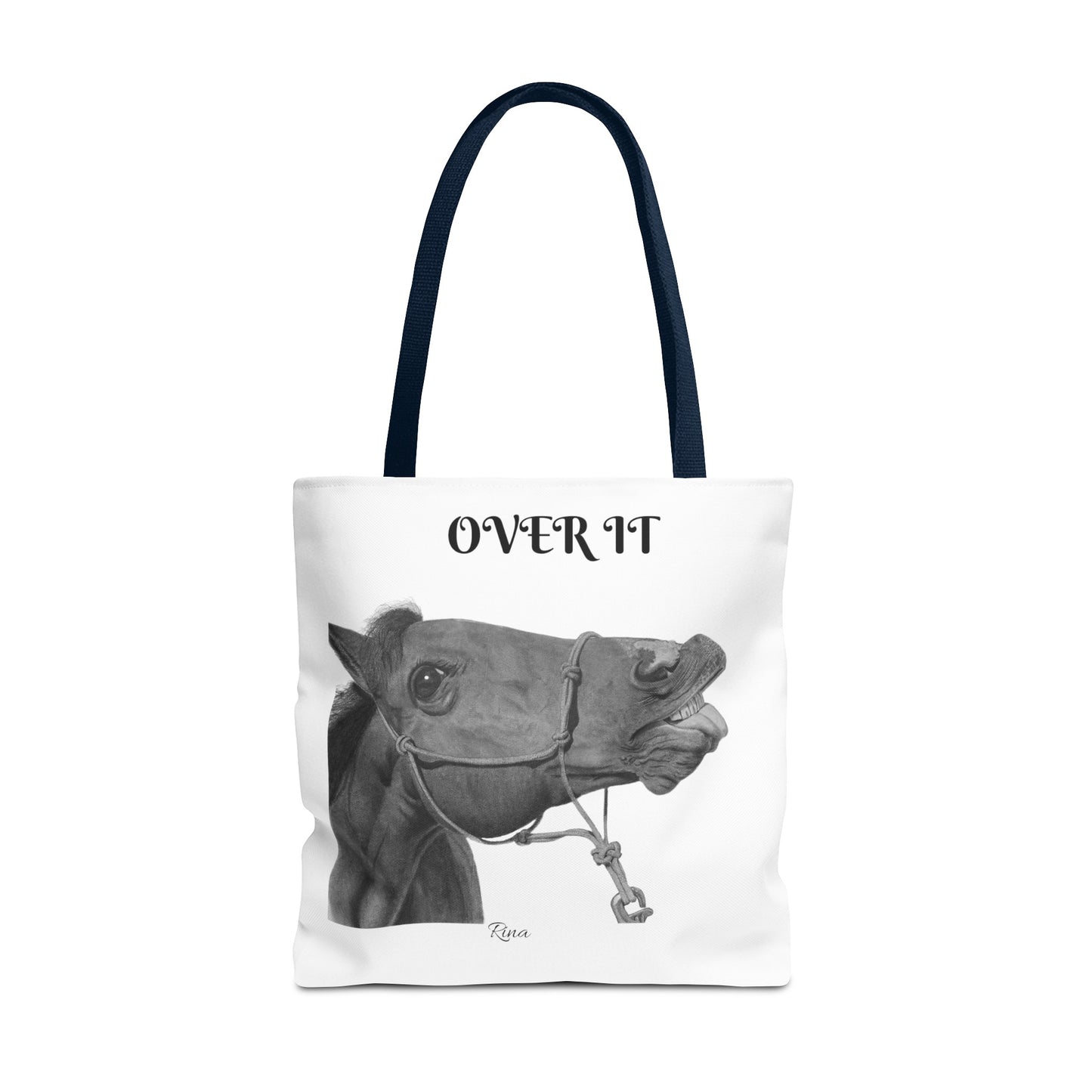 Over It Horse Tote Bag, Beach Bag, Pool Bag, Book Bag