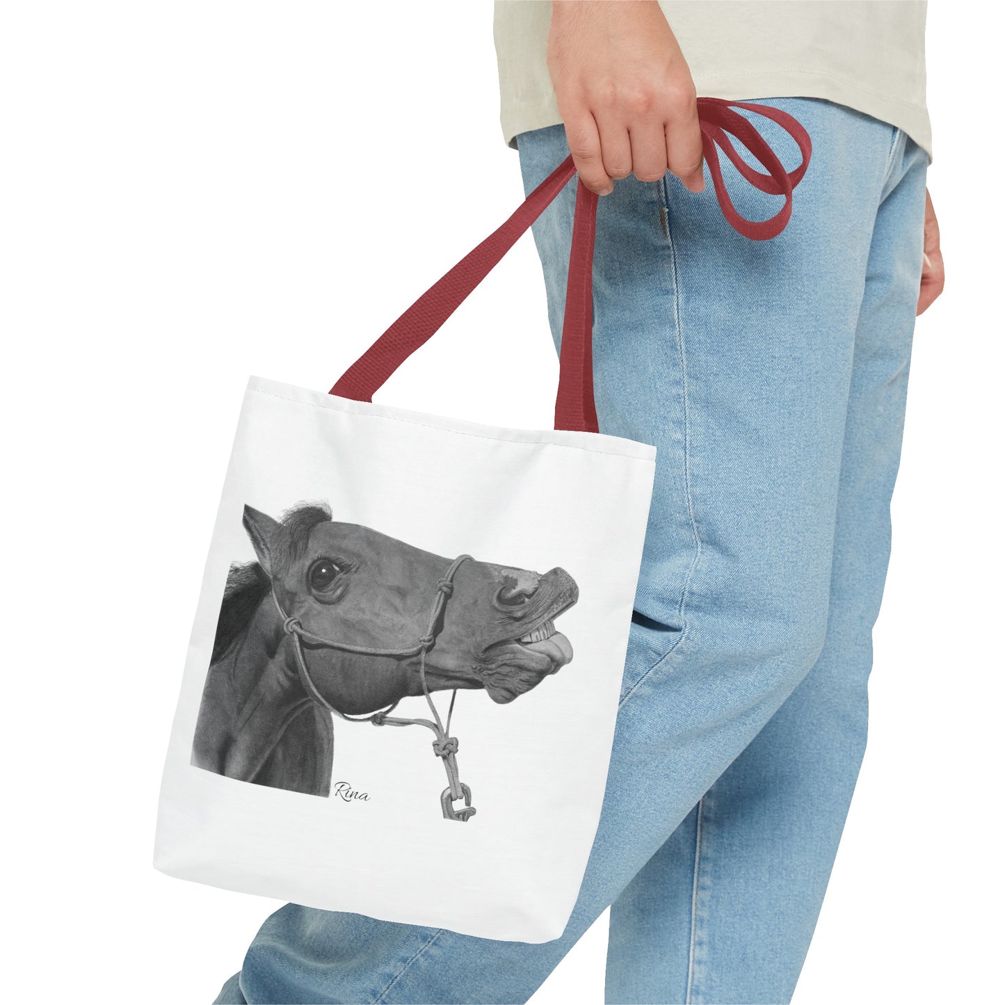 Funny Horse Tote bag, Beach Bag, Pool Bag, Book Bag