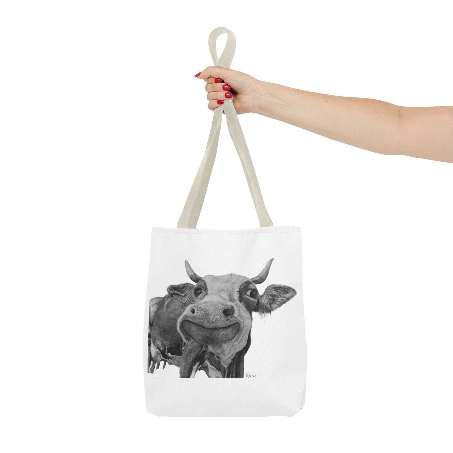 Happy Cow Tote Bag, Beach Bag, Pool Bag, Book Bag