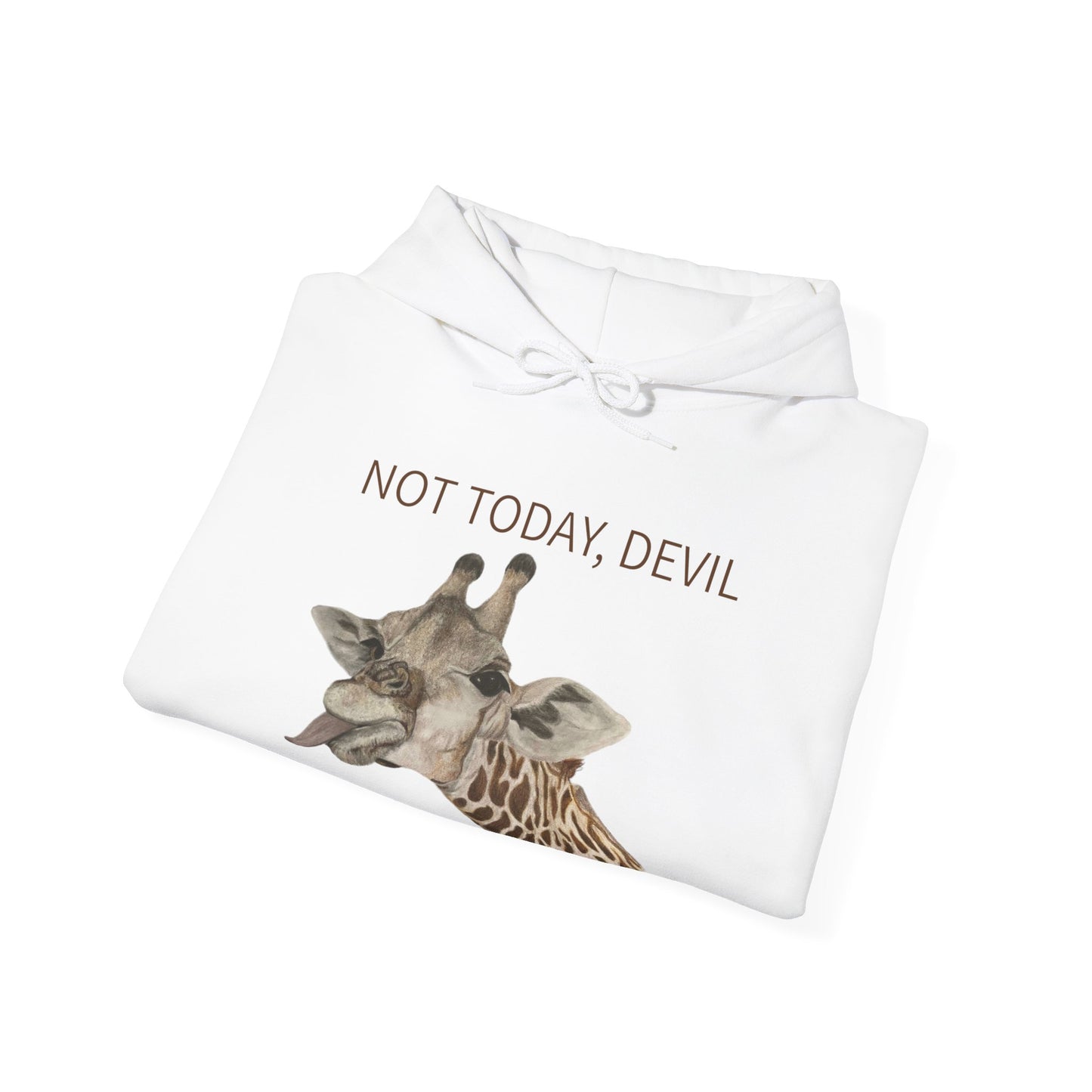 Not Today, Devil Funny Giraffe Hoodie, Cute Giraffe Hoodie, Giraffe Hoodie