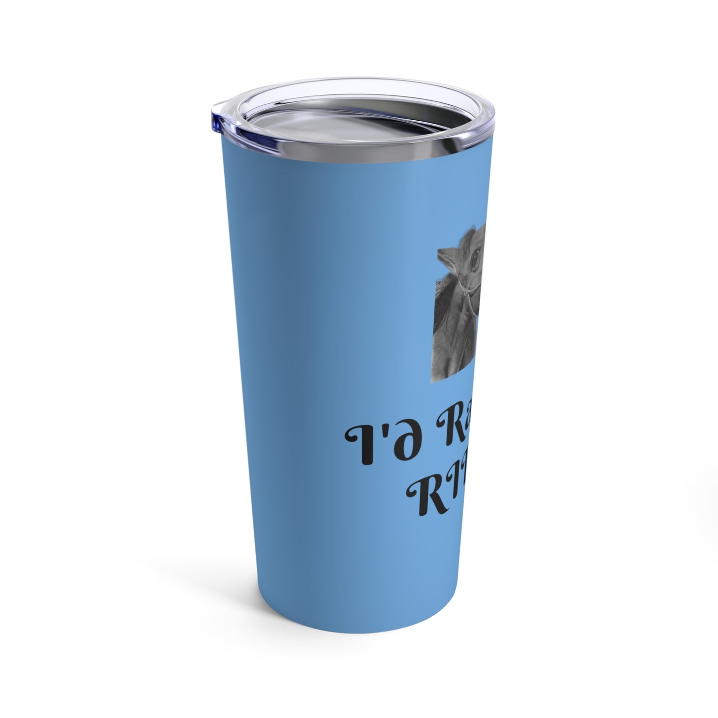 Id Rather Be Riding Funny Horse Tumbler 20oz (Light Blue) Gift For Horse Lover Western Tumbler