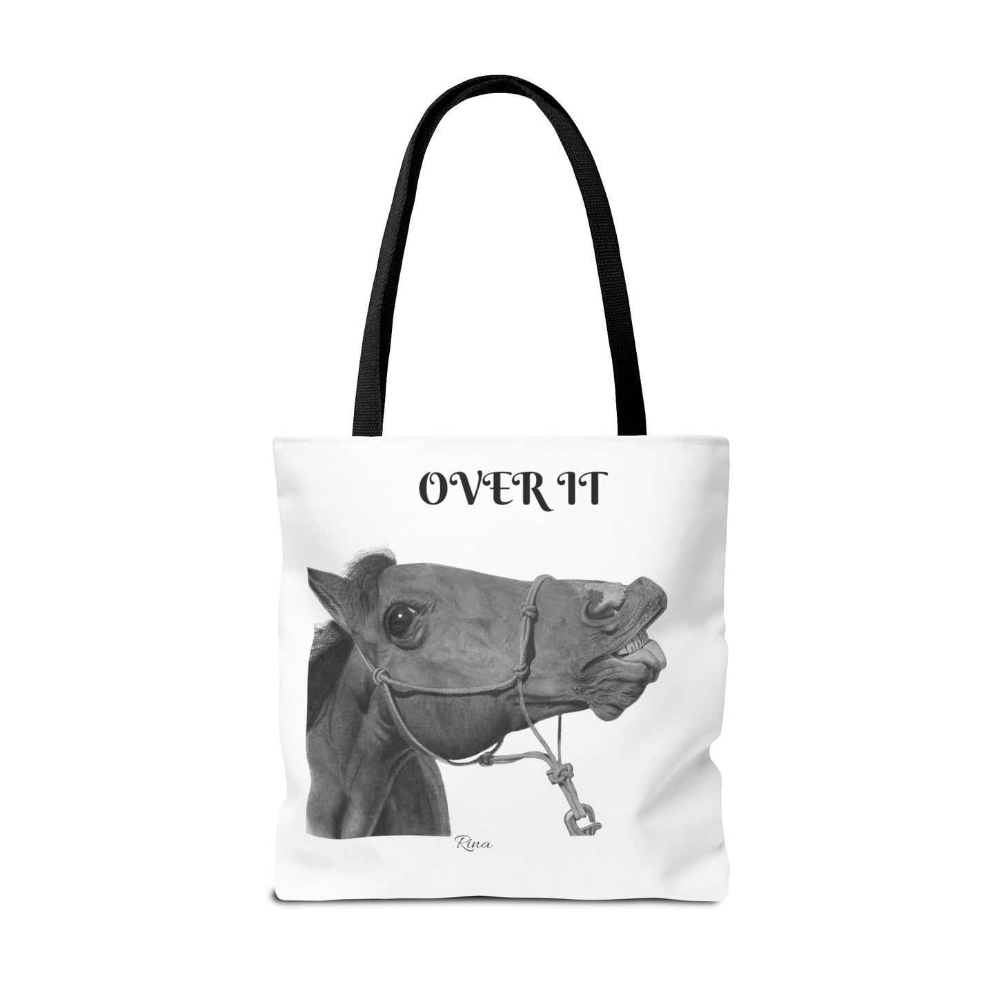 Over It Horse Tote Bag, Beach Bag, Pool Bag, Book Bag