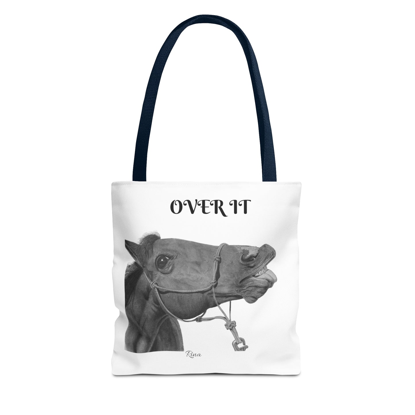 Over It Horse Tote Bag, Beach Bag, Pool Bag, Book Bag