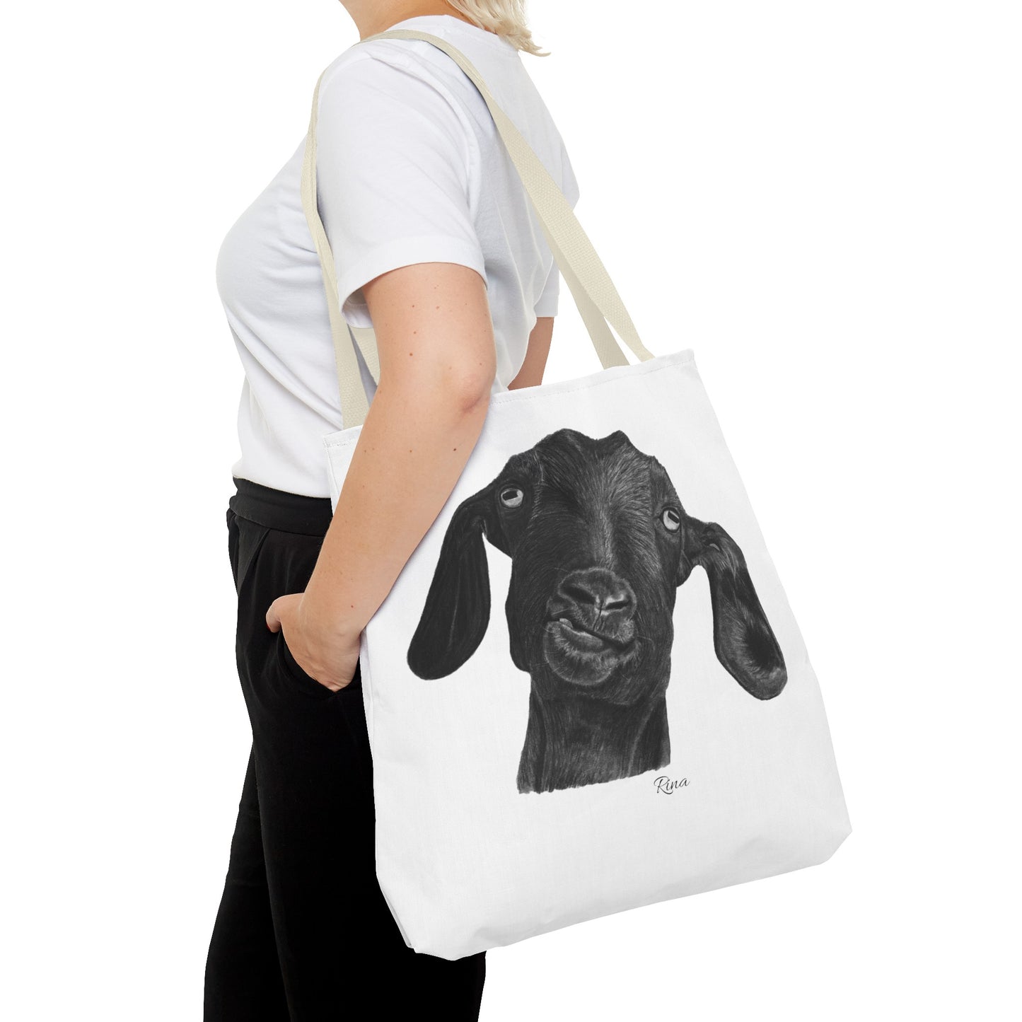 Goofy Goat Tote Bag, Beach Bag, Pool Bag, Book Bag