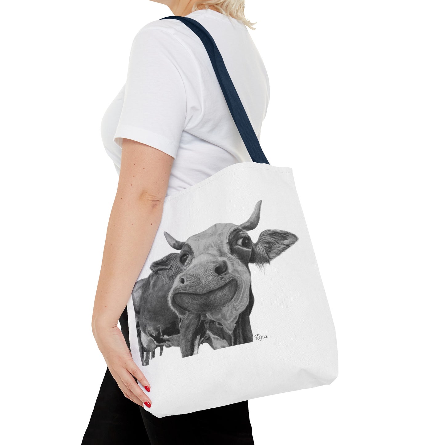 Happy Cow Tote Bag, Beach Bag, Pool Bag, Book Bag