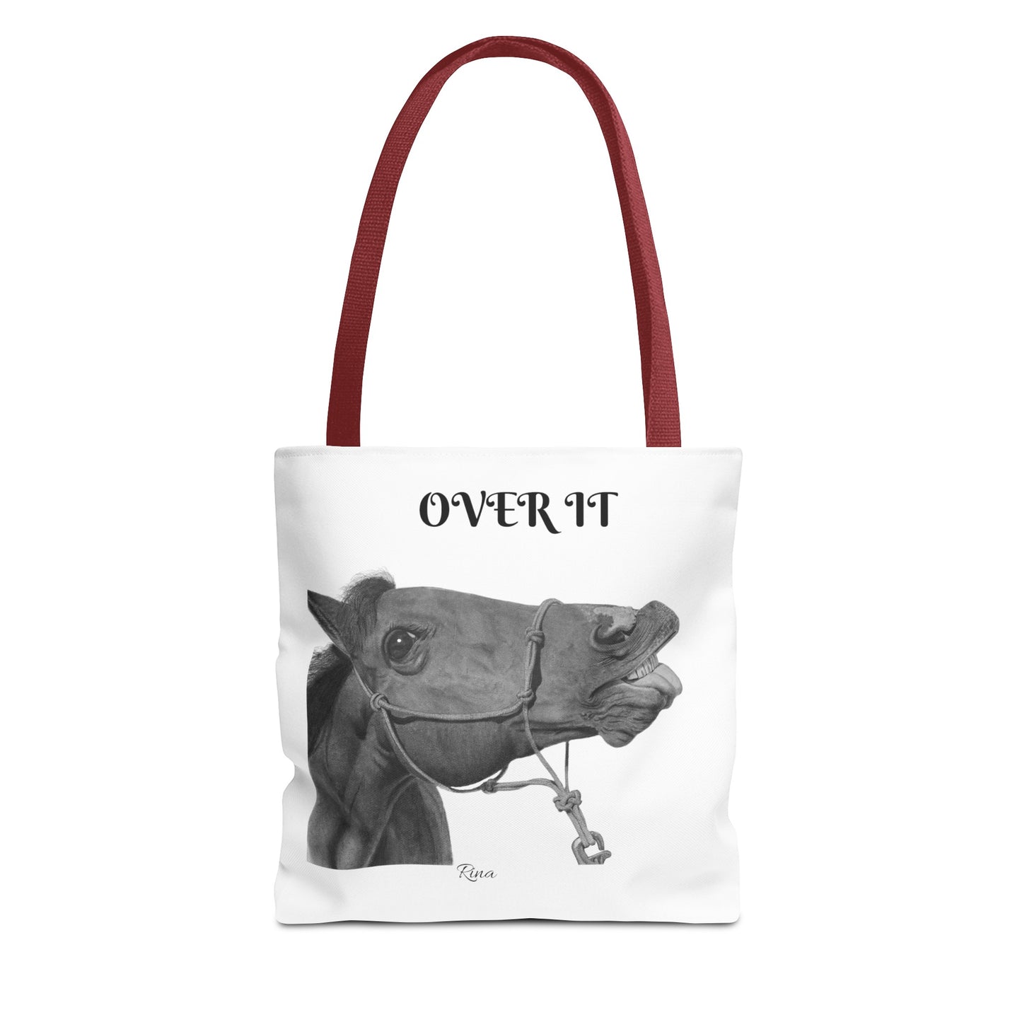 Over It Horse Tote Bag, Beach Bag, Pool Bag, Book Bag