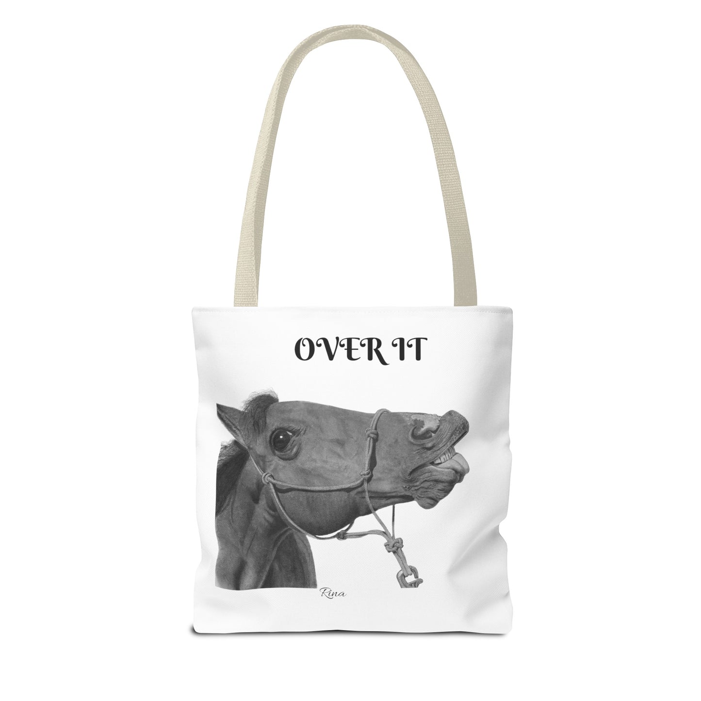 Over It Horse Tote Bag, Beach Bag, Pool Bag, Book Bag