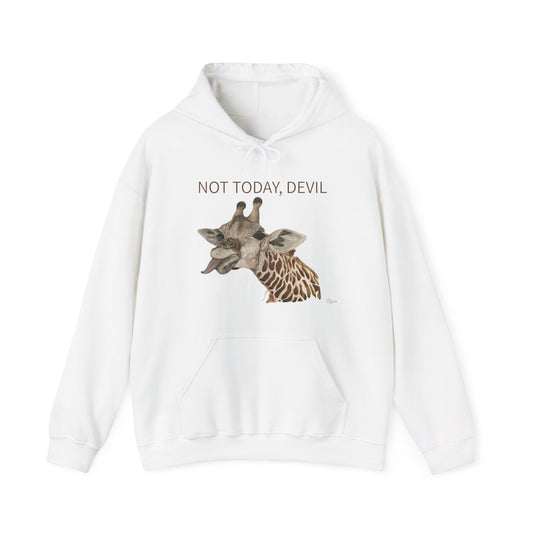 Not Today, Devil Funny Giraffe Hoodie, Cute Giraffe Hoodie, Giraffe Hoodie