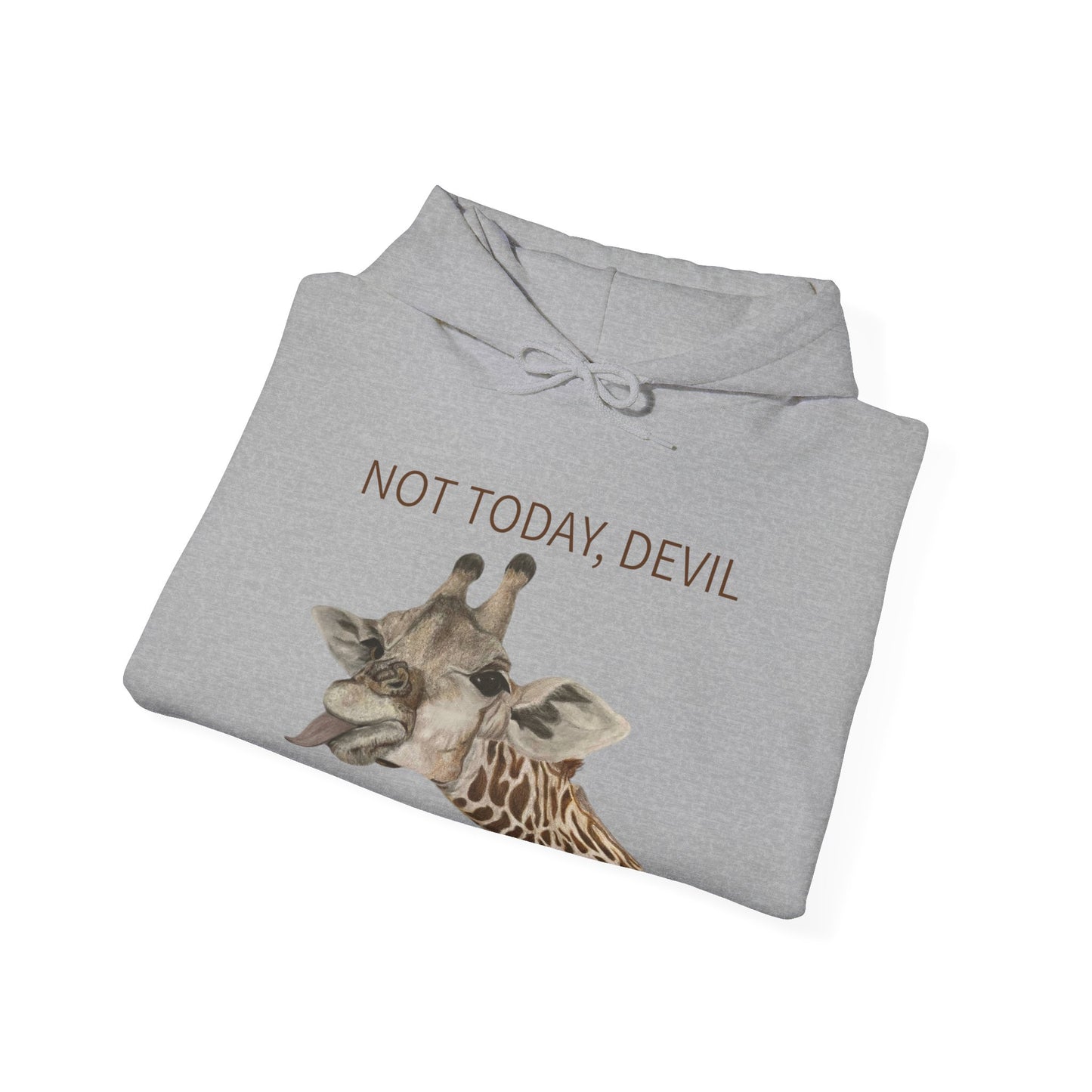 Not Today, Devil Funny Giraffe Hoodie, Cute Giraffe Hoodie, Giraffe Hoodie