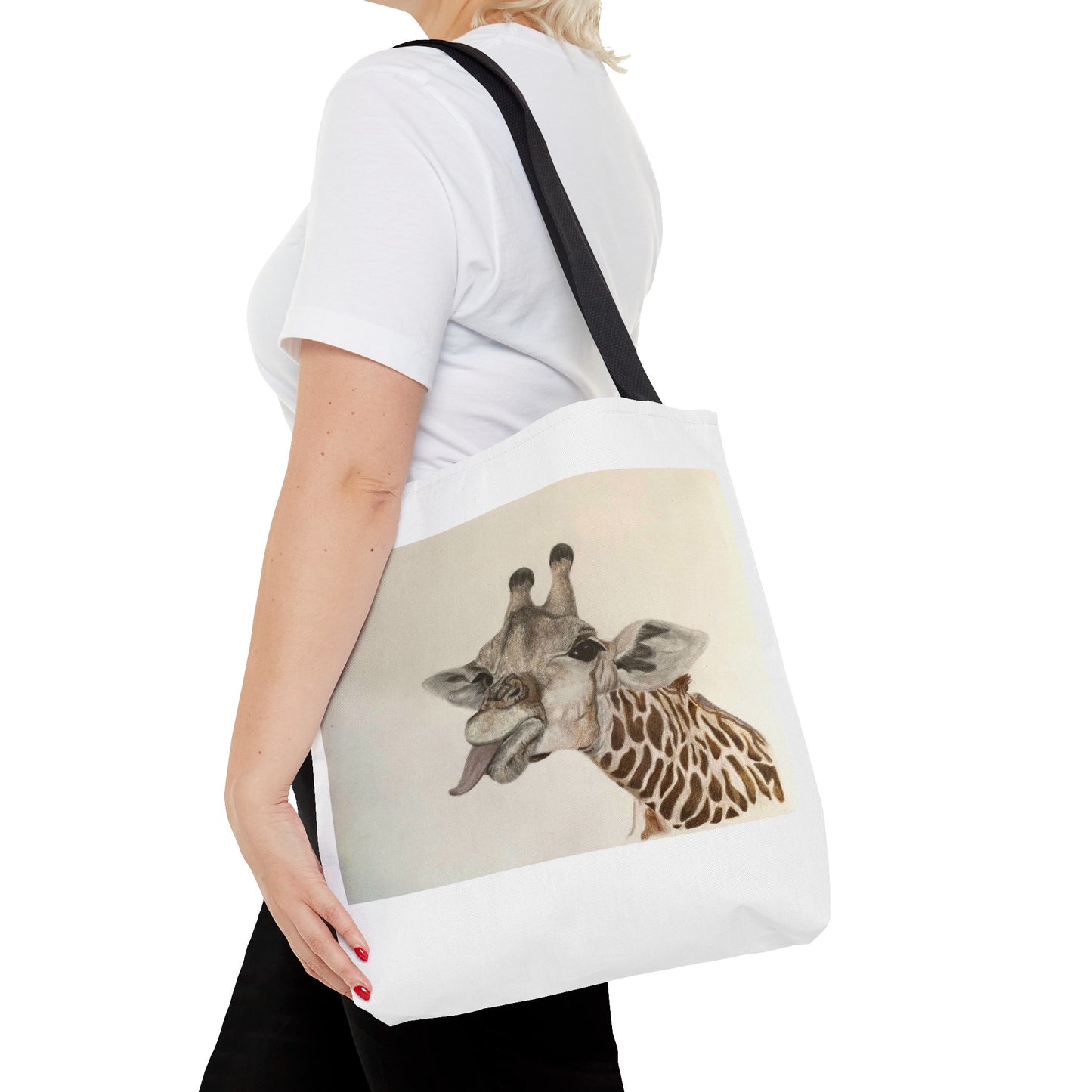 Goofy Giraffe Tote Bag, Beach Bag, Pool bag Book Bag