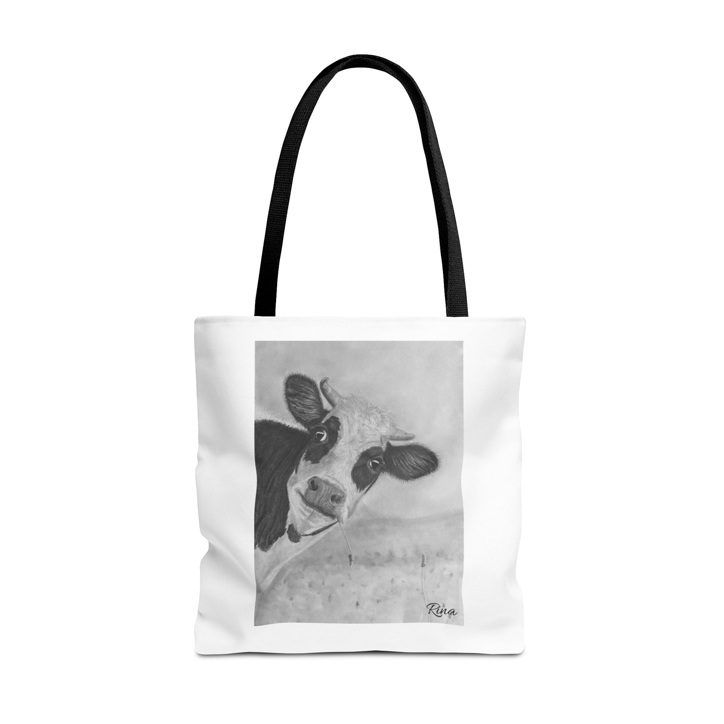 Peek A Boo Cow Tote Bag, Beach bag, Pool Bag, Book Bag