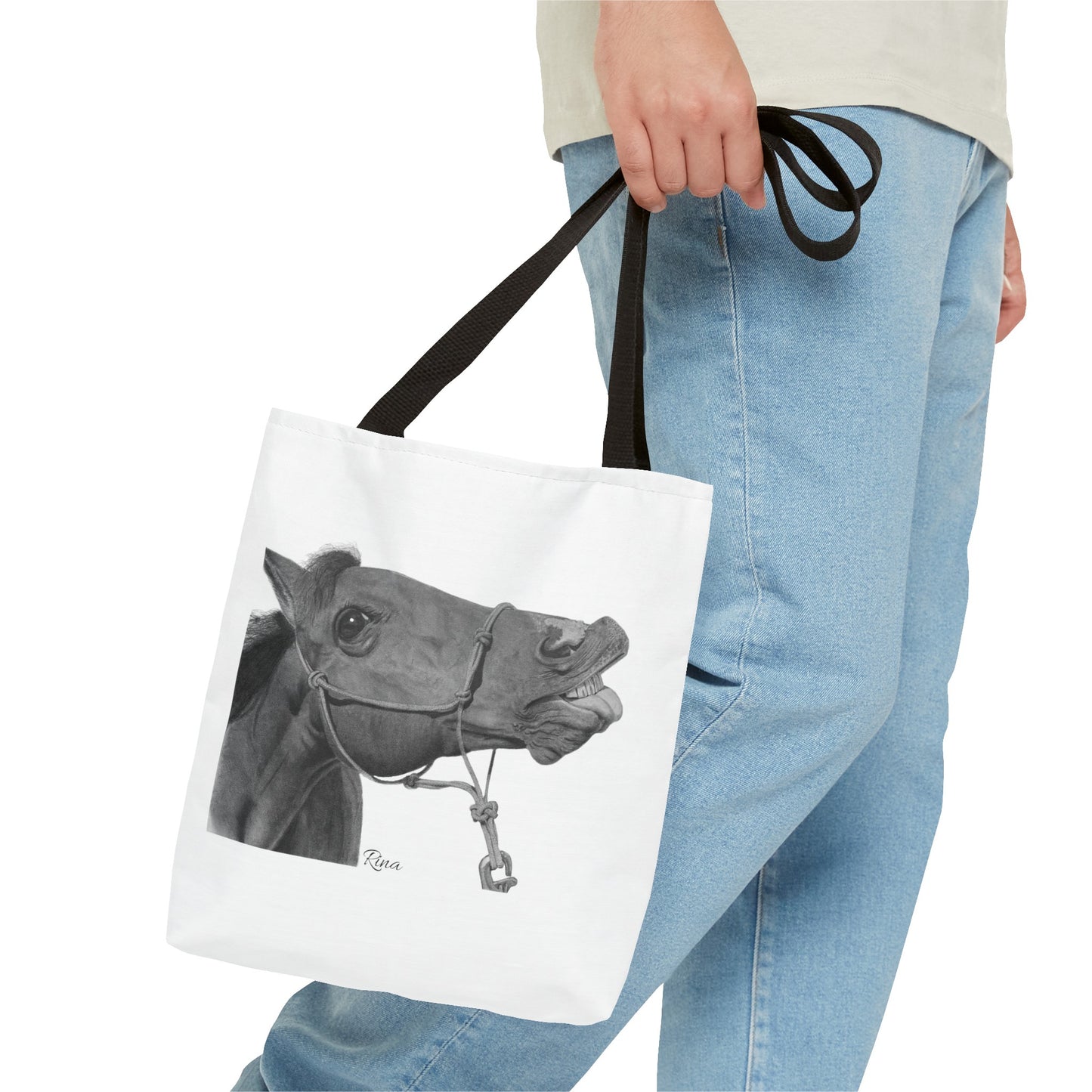 Funny Horse Tote bag, Beach Bag, Pool Bag, Book Bag