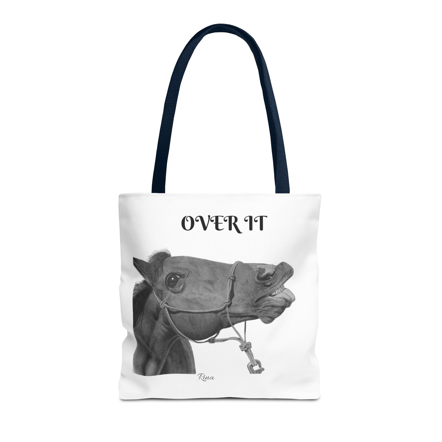 Over It Horse Tote Bag, Beach Bag, Pool Bag, Book Bag