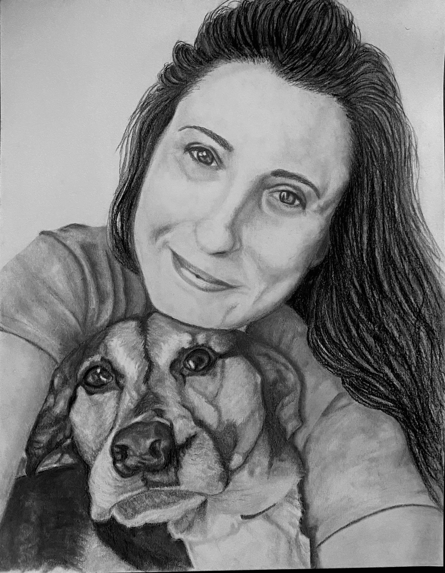 Hand Drawn Pet Portrait Art in Graphite Pencil!