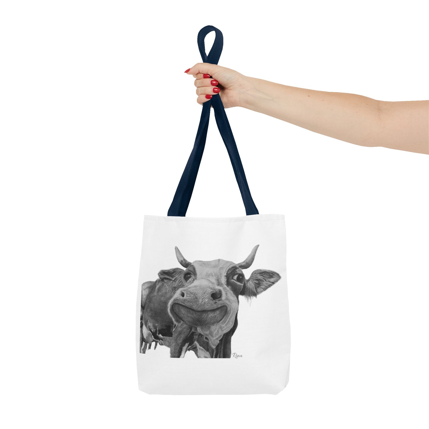 Happy Cow Tote Bag, Beach Bag, Pool Bag, Book Bag