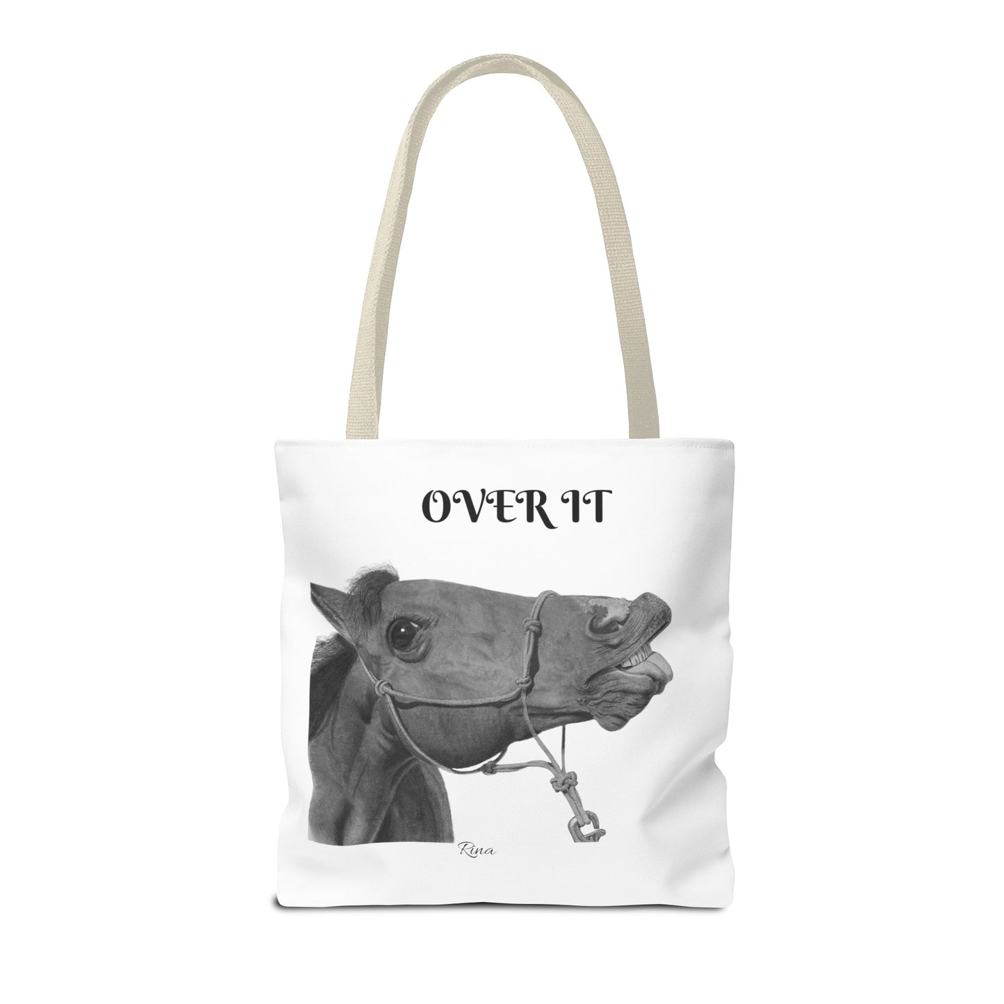 Over It Horse Tote Bag, Beach Bag, Pool Bag, Book Bag