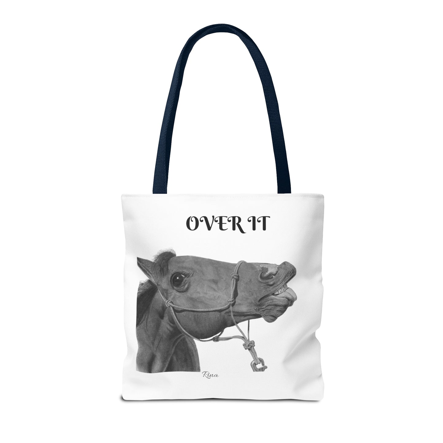 Over It Horse Tote Bag, Beach Bag, Pool Bag, Book Bag