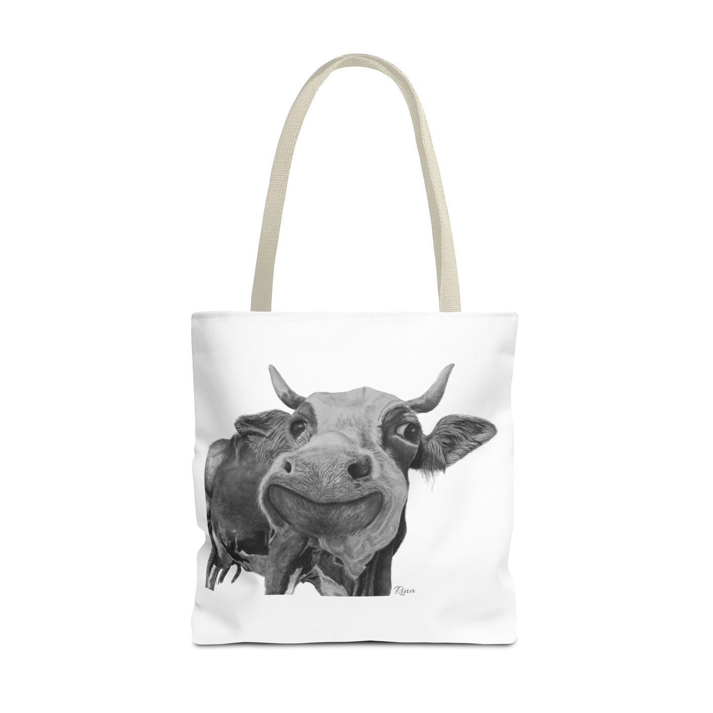 Happy Cow Tote Bag, Beach Bag, Pool Bag, Book Bag